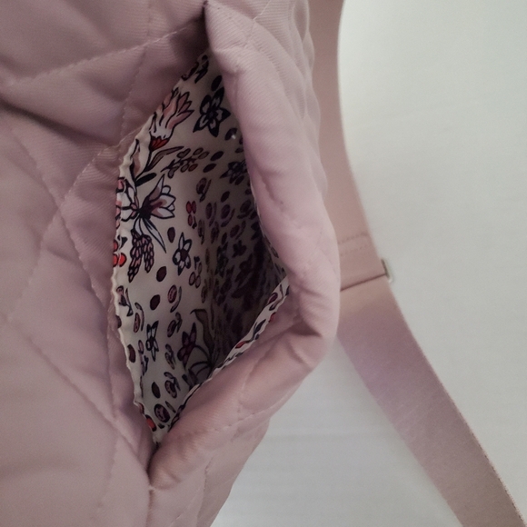 Vera Bradley Triple Zip Lavender Quilted Crossbody Hipster Bag - Picture 8 of 11